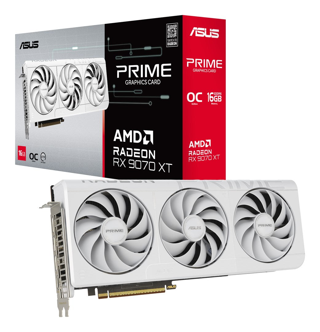 Karta graficzna ASUS PRIME RX9070XT O16G WHITE