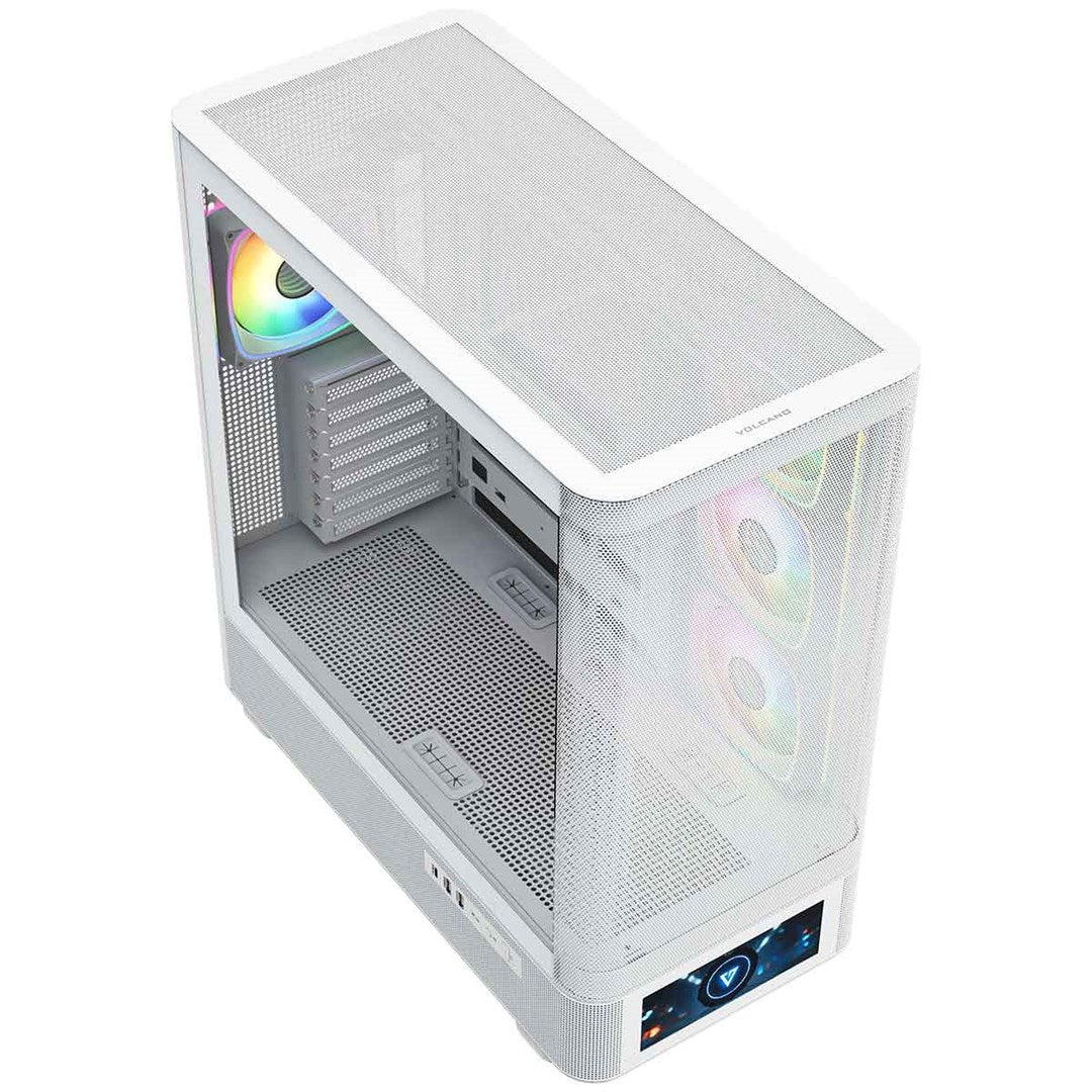 MODECOM OBUDOWA VOLCANO AQ 500 ARGB MIDI BIAŁA