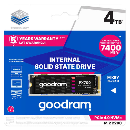 SSD GOODRAM PX700 M.2 PCIe 4x4 4TB RETAIL