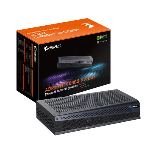 Karta graficzna GIGABYTE AORUS RTX 5060 Ti AI BOX 16GB GDDR7 HDMI+3xDP 2xThunderbolt 5