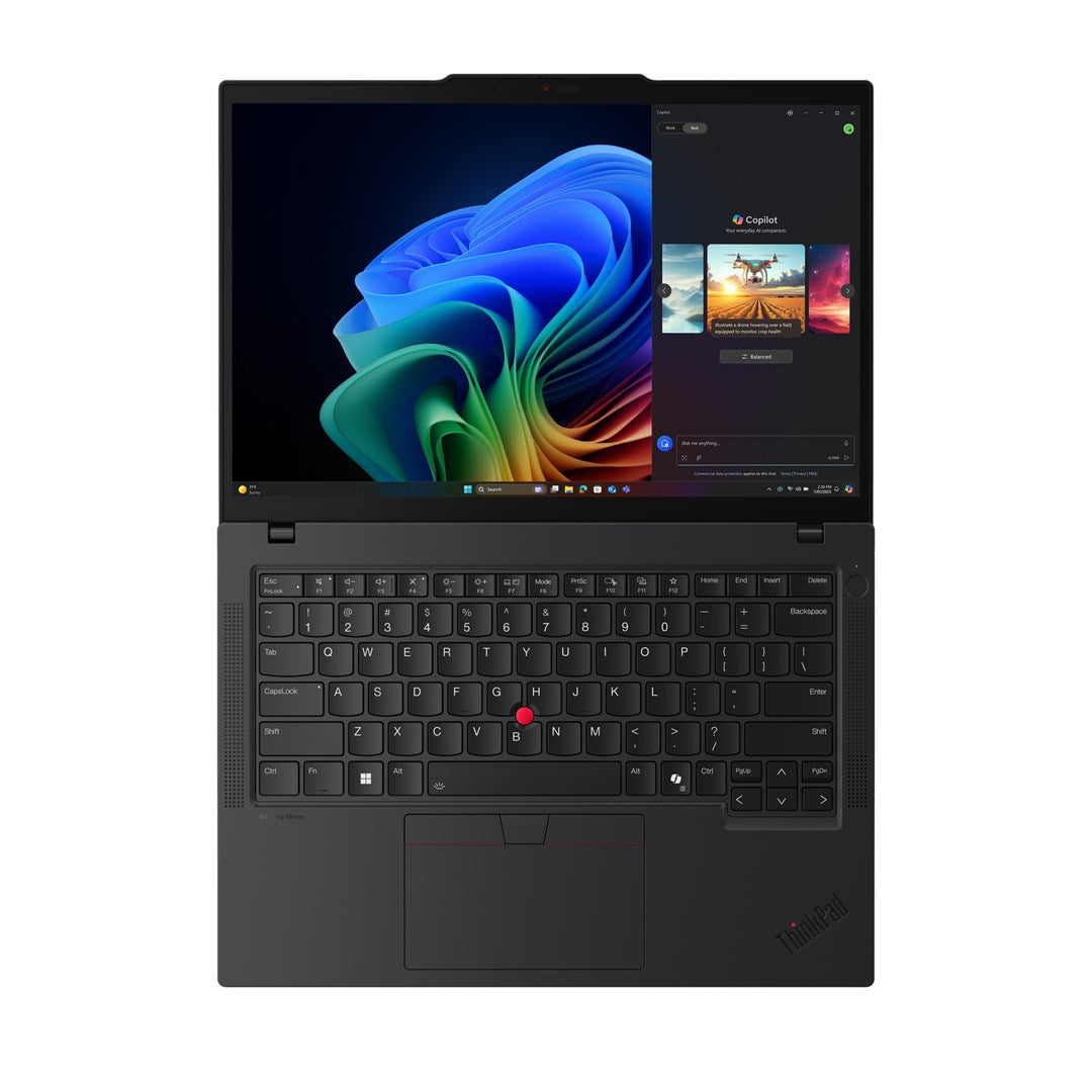 Laptop Lenovo ThinkPad T14 G6 AMD | 14 " IPS WUXGA | 1920 x 1200 | Powłoka przeciwodblaskowa | AMD Ryzen AI 5 PRO | 32 GB DDR5 | SSD 512 GB | Radeon 840M