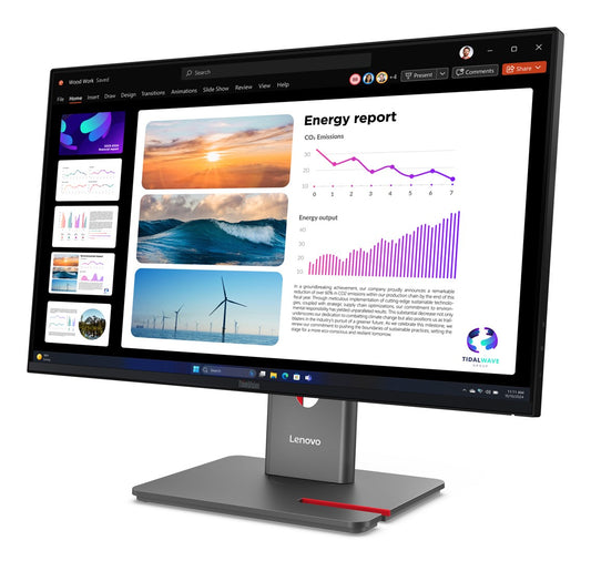 Lenovo ThinkVision P24Q-40 23.8"QHD 120Hz 300nits AG USB HDMI DP Raven Black