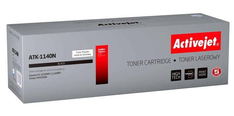 Activejet ATK-1140N Toner (zamiennik Kyocera TK-1140; Supreme; 7200 stron; czarny)