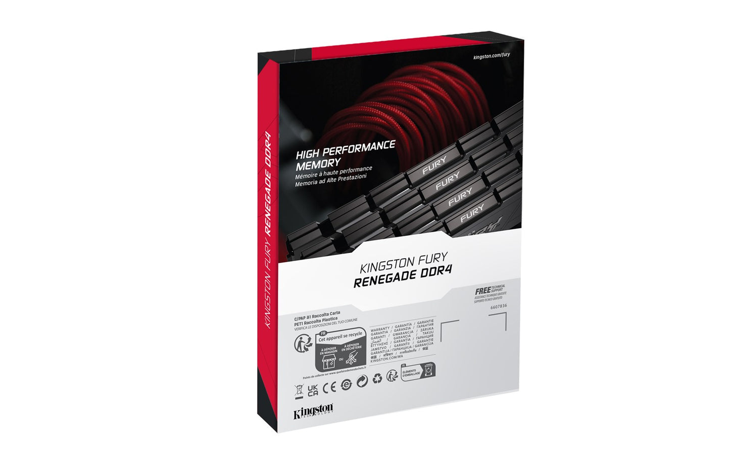 KINGSTON DDR4 16GB 4266MT/s CL19 DIMM FURY Renegade Czarny
