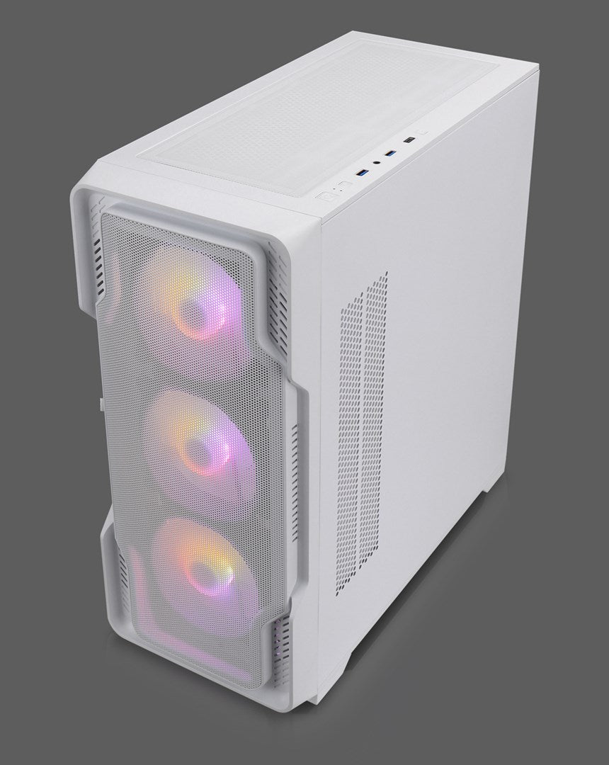 Nanoxia DS-9ARGB-W zabezpieczenia & uchwyty komputerów Midi Tower Biały