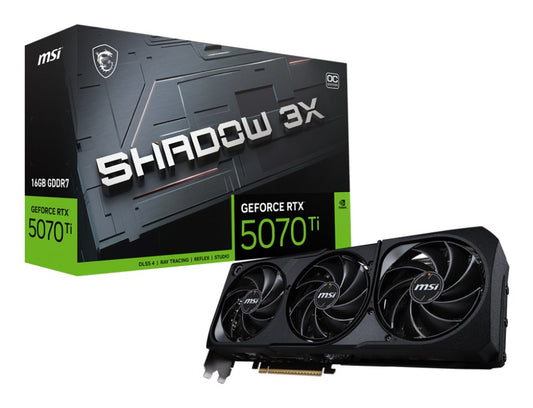 Karta graficzna MSI GeForce RTX 5070 Ti 16G SHADOW 3XOC - BULK