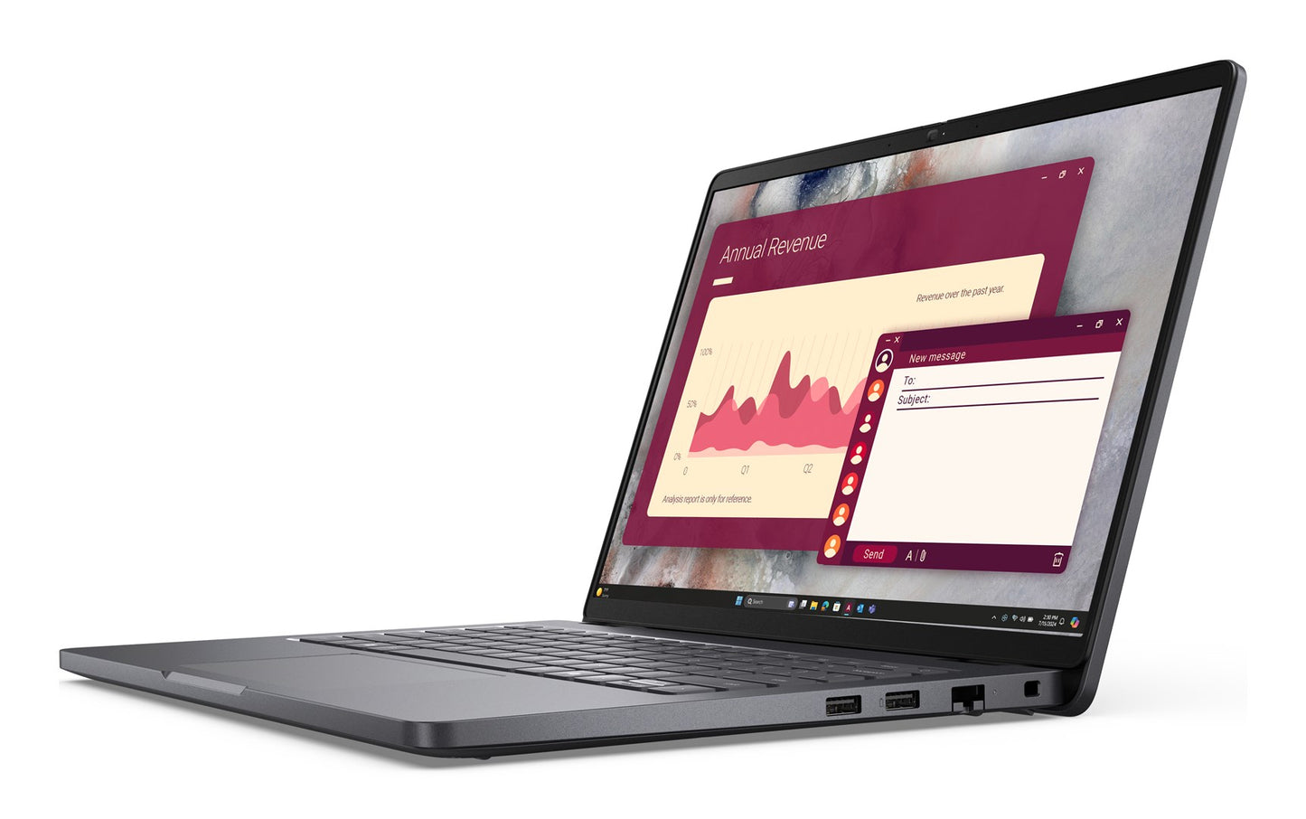 Dell Pro 14 PC14250 Core 7 150U 14.0"FHD+ IPS 300nits 60Hz 16GB DDR5 5200 SSD512 Intel Graphics FgrPr Cam FHD+IR WLAN+BT BcklKb 55Wh W11Pro 3Y ProSupport
