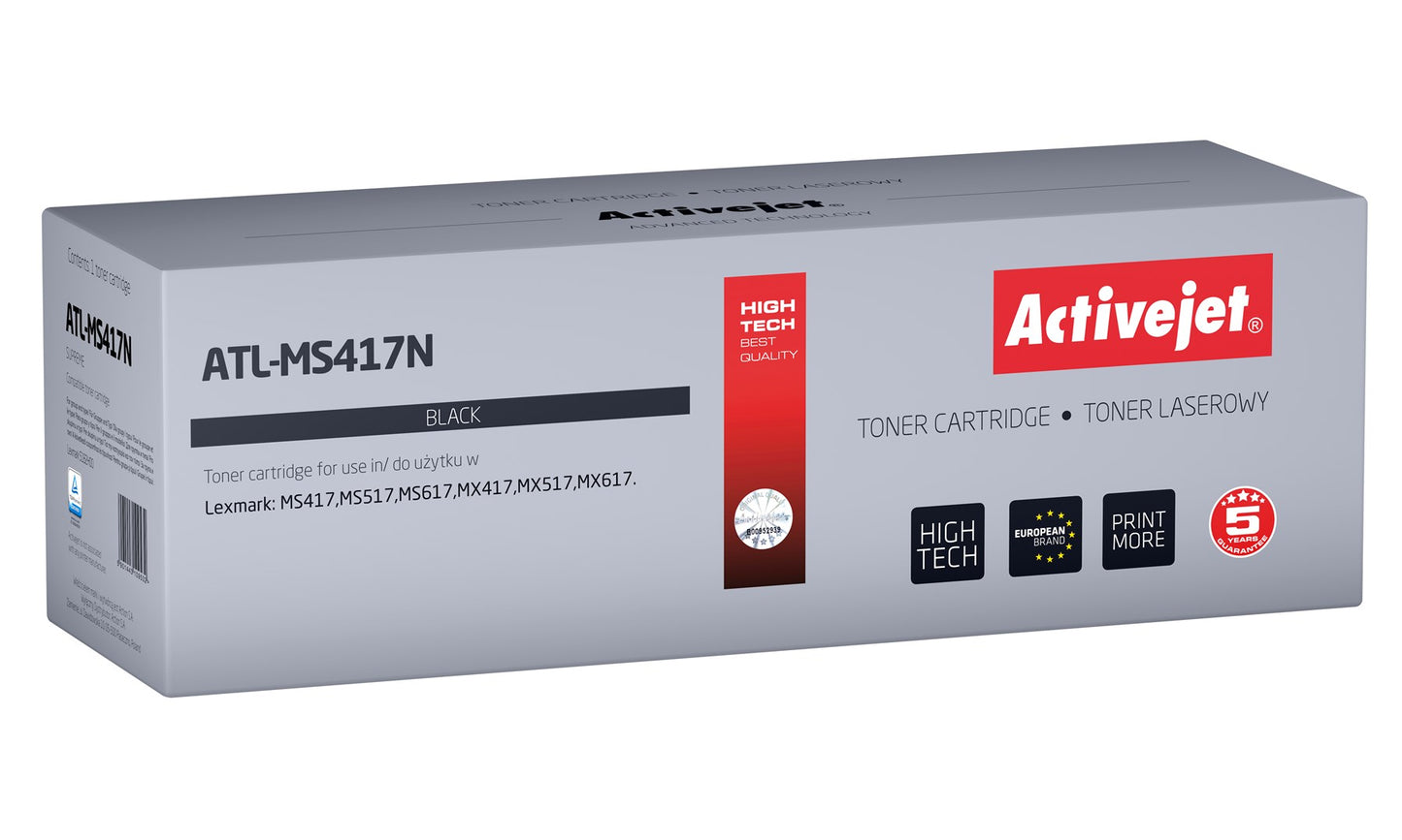 Activejet ATL-MS417N Toner (zamiennik Lexmark 51B2H00; Supreme; 8500 stron; czarny)