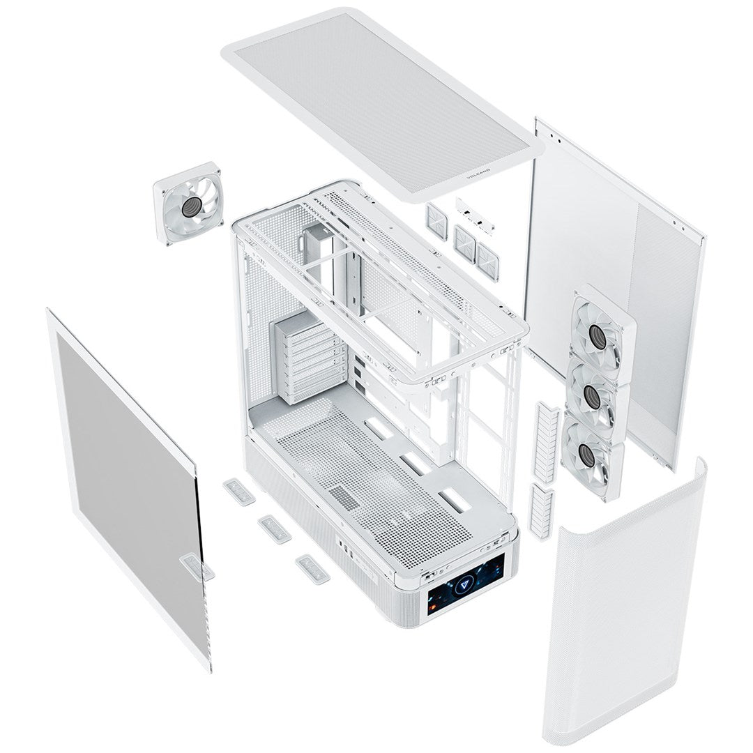 MODECOM OBUDOWA VOLCANO AQ 500 ARGB MIDI BIAŁA