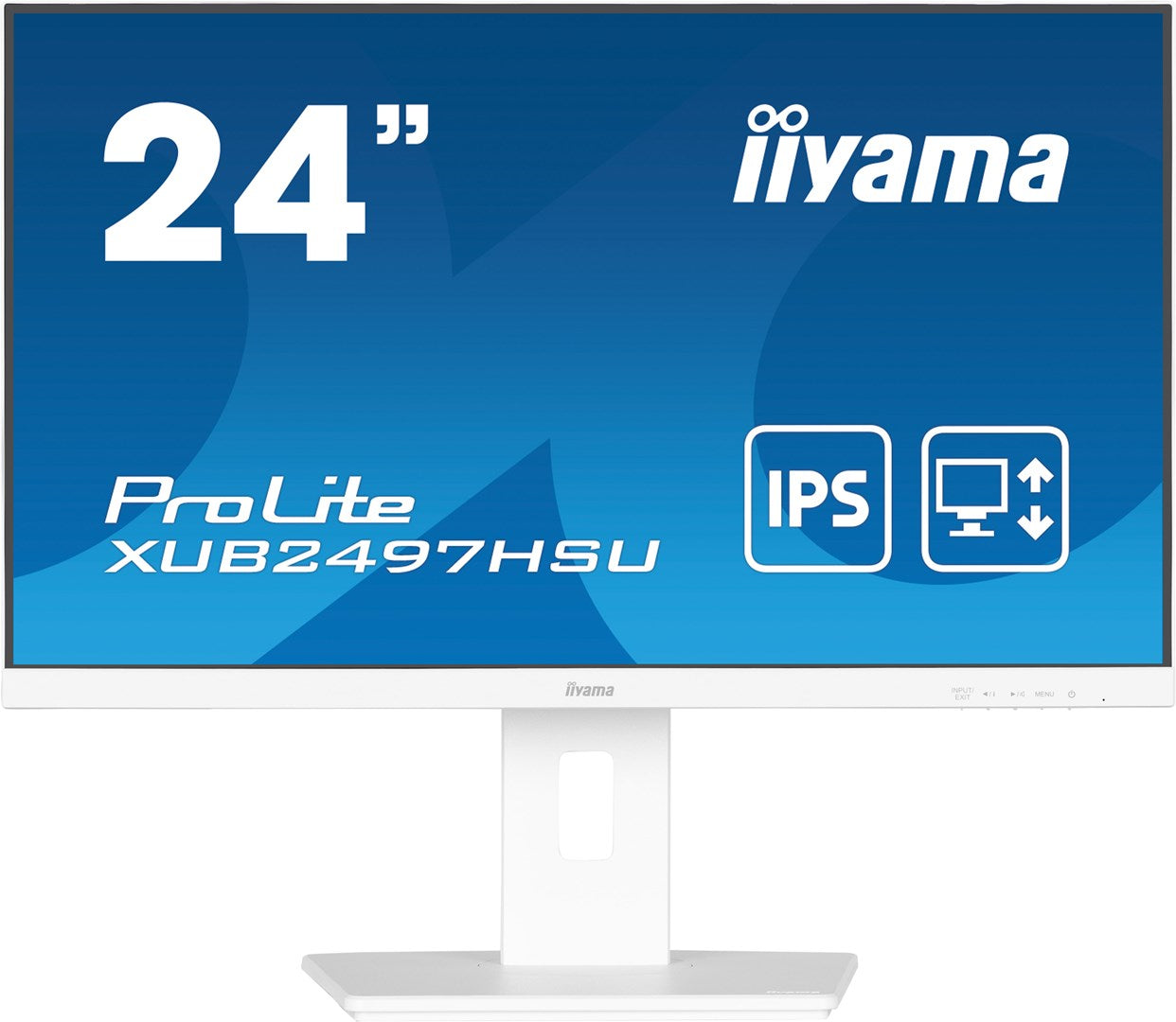 Iiyama TFT XUB2497HSU IPS 24'' HDMI/DP/2xUSB/hoev/weiß - Płaski ekran - 60.5 cm