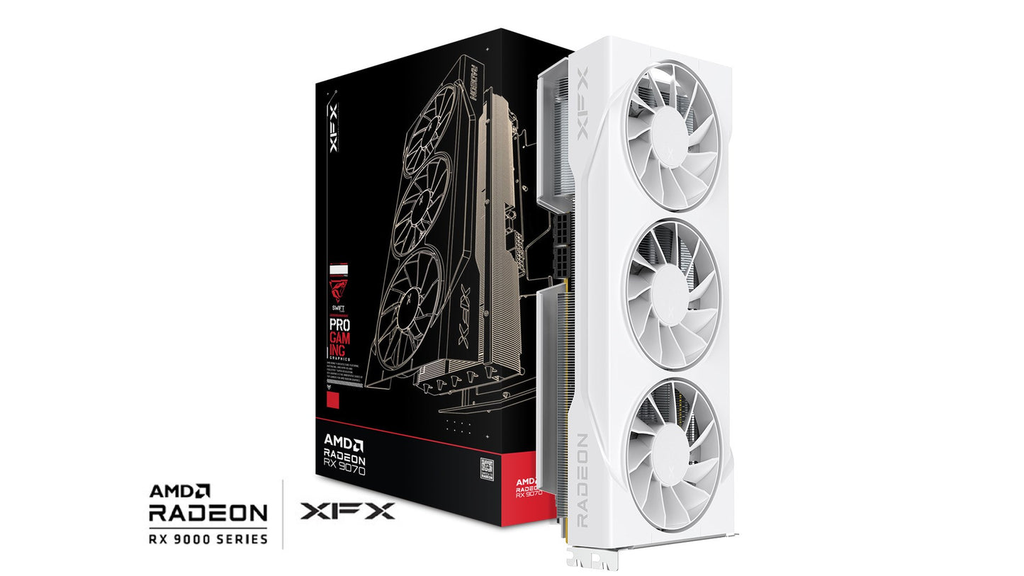 Karta graficzna XFX Swift RX 9070GRE White Tri. F. 12GB