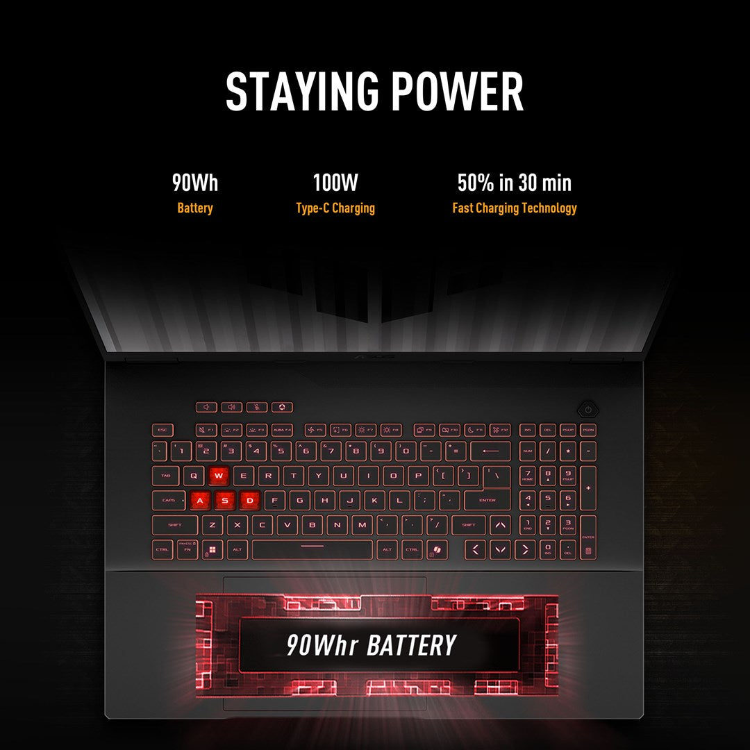 ASUS TUF Gaming A18 FA808UM-S9058 Ryzen 7 260 18.0" 2.5K 240Hz IPS-level 500nits AG 16GB DDR5 5600 SSD512 GeForce RTX 5060 8GB WLAN+BT LAN Cam1080p 90WHrs NoOS Jaeger Gray
