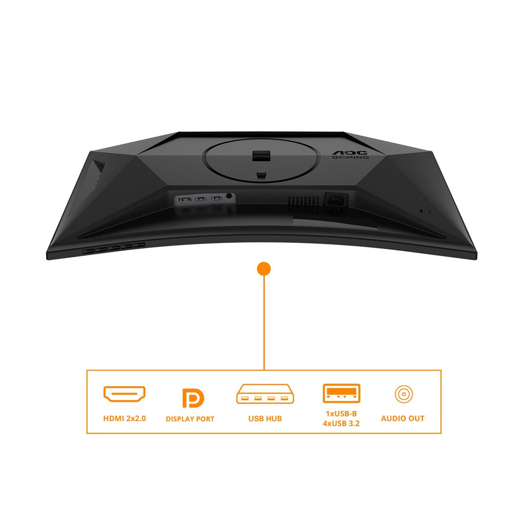 Monitor komputerowy AOC 27" G4 C27G4ZXU 68,6cm 1920 x 1080 px Full HD LED Czarny