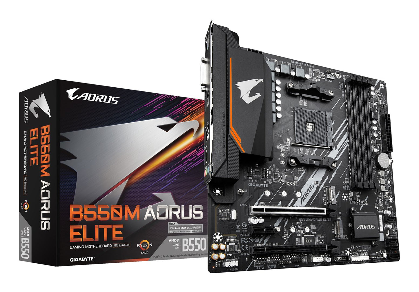 Płyta główna Gigabyte B550M AORUS ELITE Socket AM4 micro ATX AMD B550