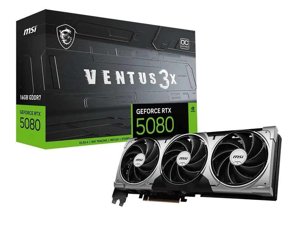 Karta graf. MSI RTX 5080 16G VENTUS 3X OC BLACK