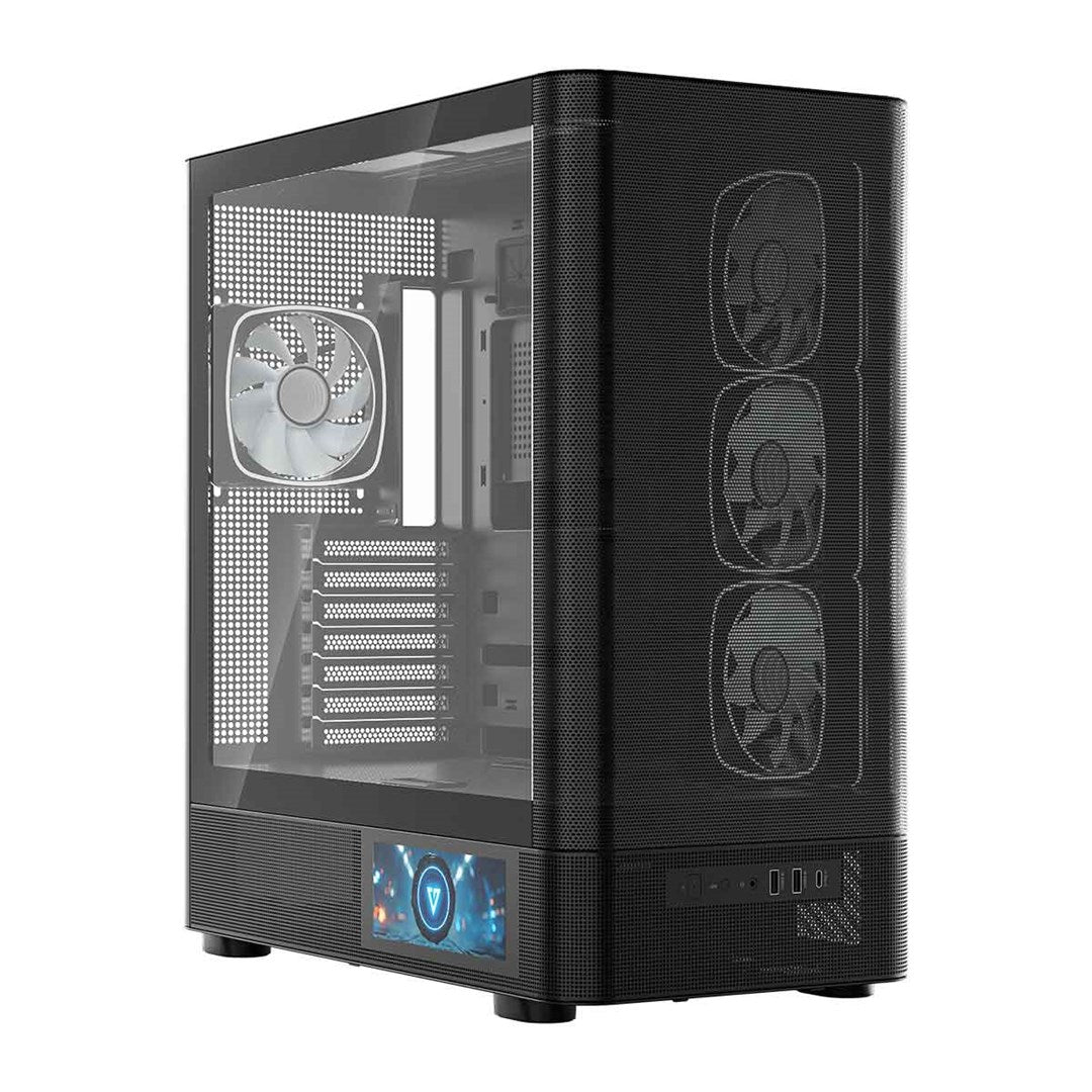 MODECOM OBUDOWA VOLCANO AQ 400 ARGB MIDI CZARNA