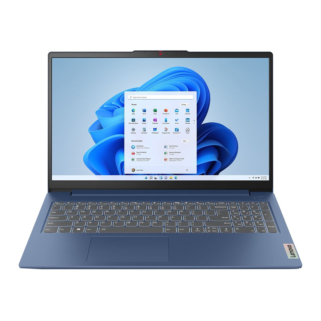 Lenovo IdeaPad Slim 3 15IRU8 i3-1315U 15.6" FHD IPS 300nits AG 8GB LPDDR5-4800 SSD512 Intel UHD Graphics 47Wh Win11 Abyss Blue