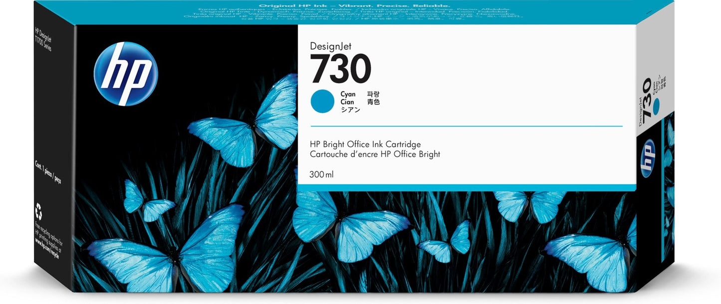 HP Wkład z atramentem błękitnym DesignJet 730 o pojemności 300 ml