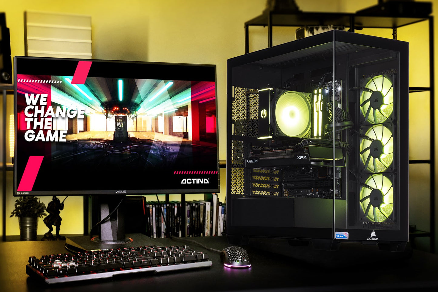 Actina iCUE 7500F/32GB/1TB/RX7700XT/750W