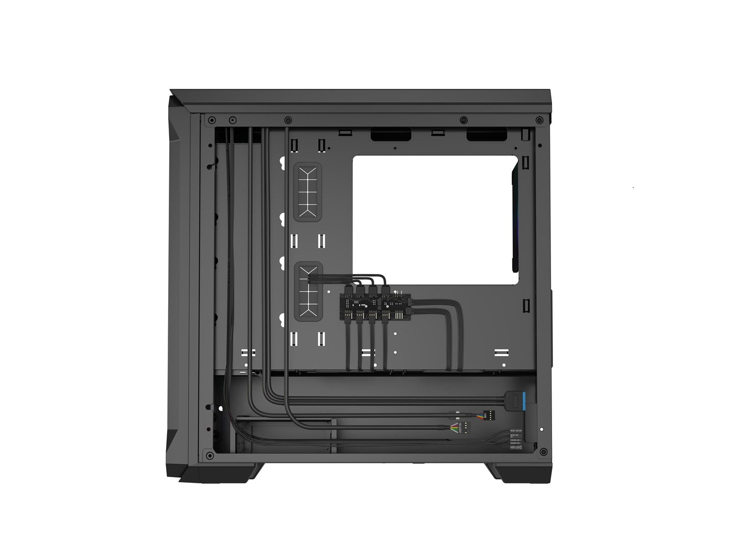 Obudowa NATEC Genesis Irid 503 ARGB NPC-1559 (Micro ATX. Mini ITX; kolor czarny)