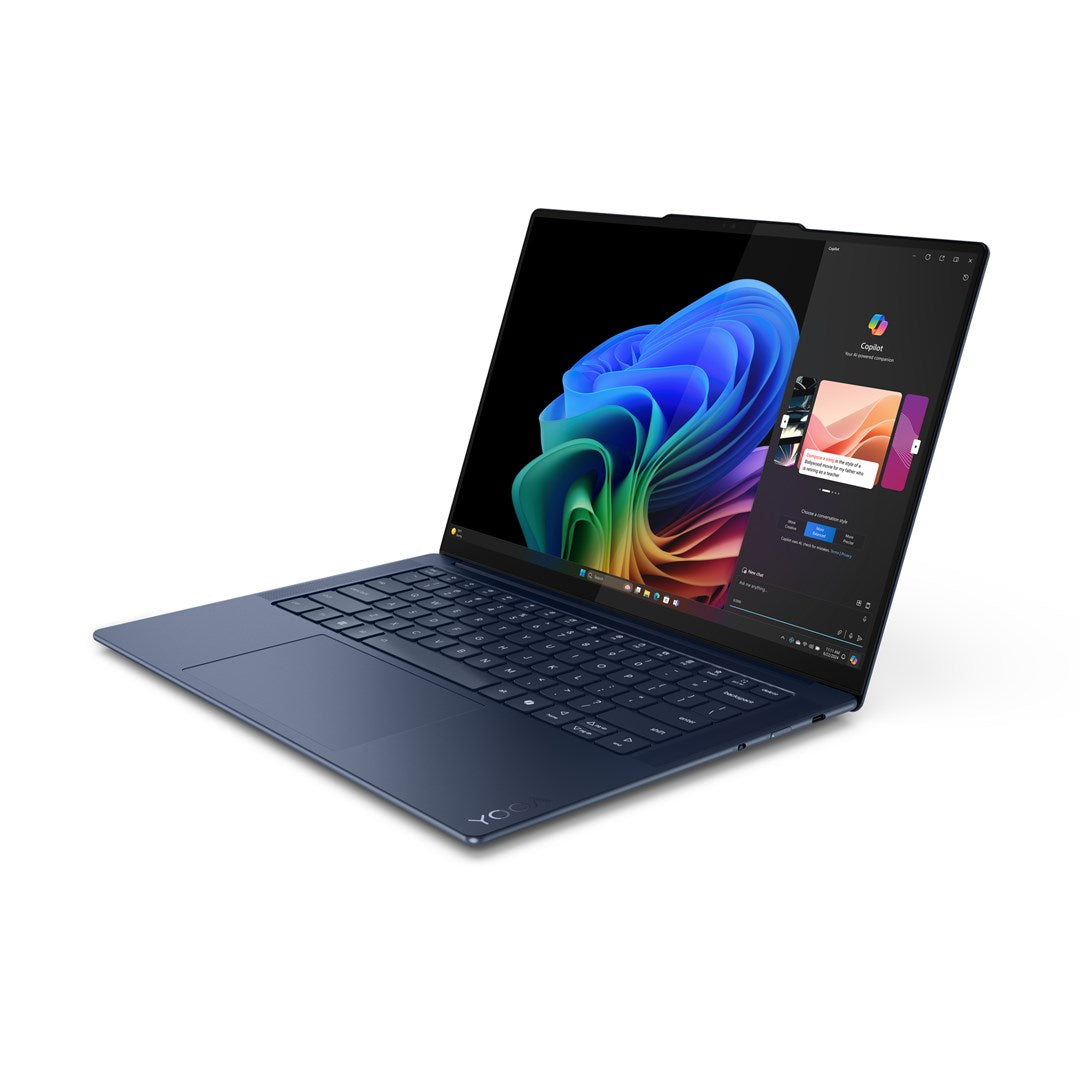 Lenovo Yoga Slim 7 14Q8X9 Snapdragon X Elite X1E-78-100 14.5" 3K OLED 500nits Glossy 90Hz 32GB LPDDR5x-8448 SSD512 Qualcomm Adreno GPU 70Wh Win11 Cosmic Blue