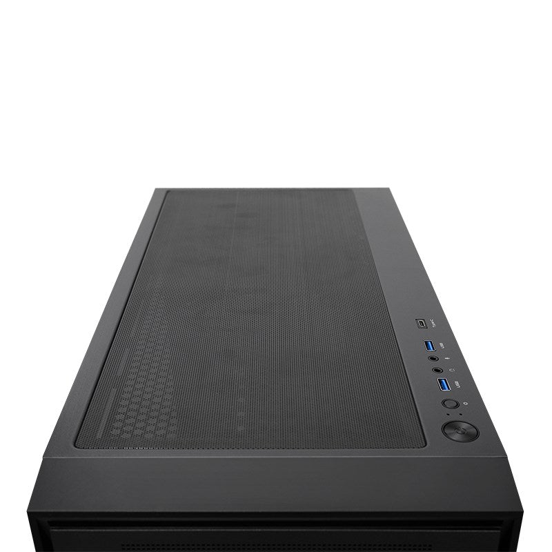 Chieftec Midi Tower GS-03B-BLK-OP, Schwarz Czarny