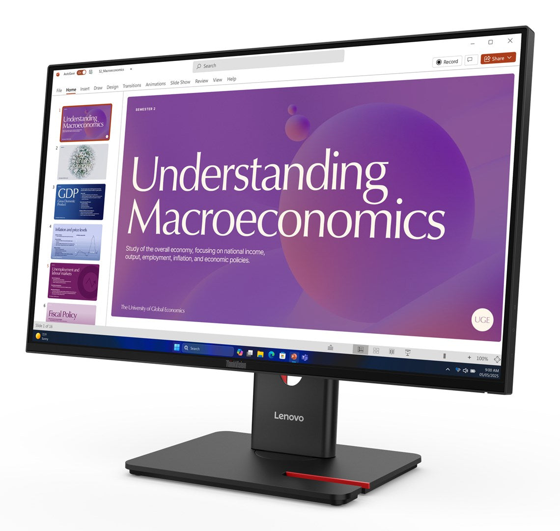 Lenovo ThinkVision T24D-40 23.8"FHD 120Hz 250nits AG HDMI DP USB Eclipse Black