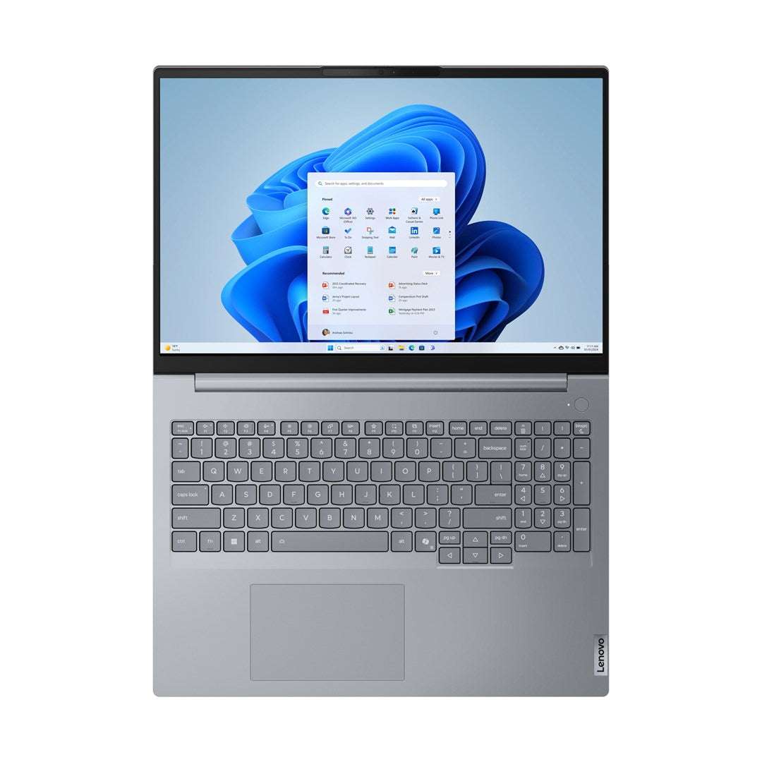 Lenovo ThinkBook 16 G8 Core 7 240H 16" WUXGA IPS 300nits AG 60Hz 16GB DDR5 5600 SSD512 Intel Graphics 45Wh LAN W11Pro Arctic Grey 3Y OnSite