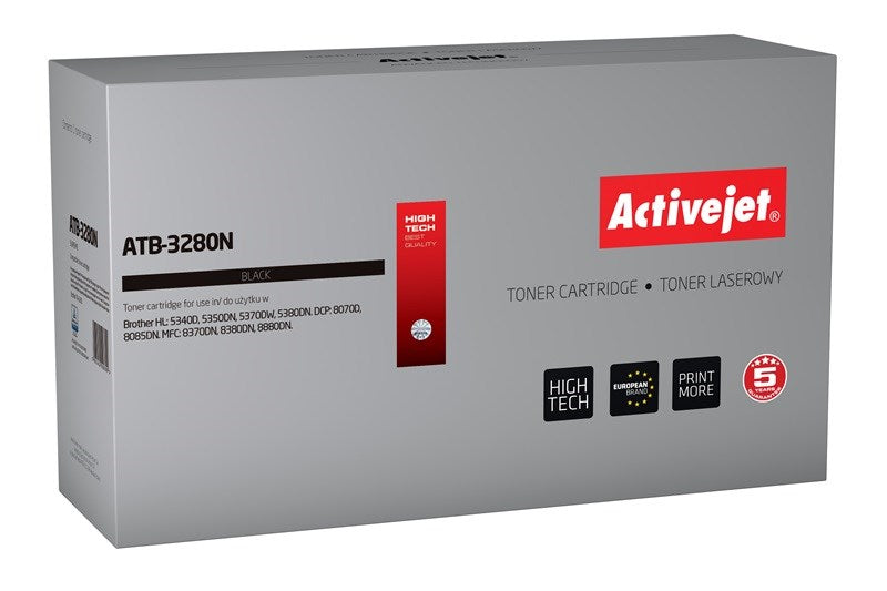 Activejet ATB-3280N Toner (zamiennik Brother TN-3280; Supreme; 8000 stron; czarny)