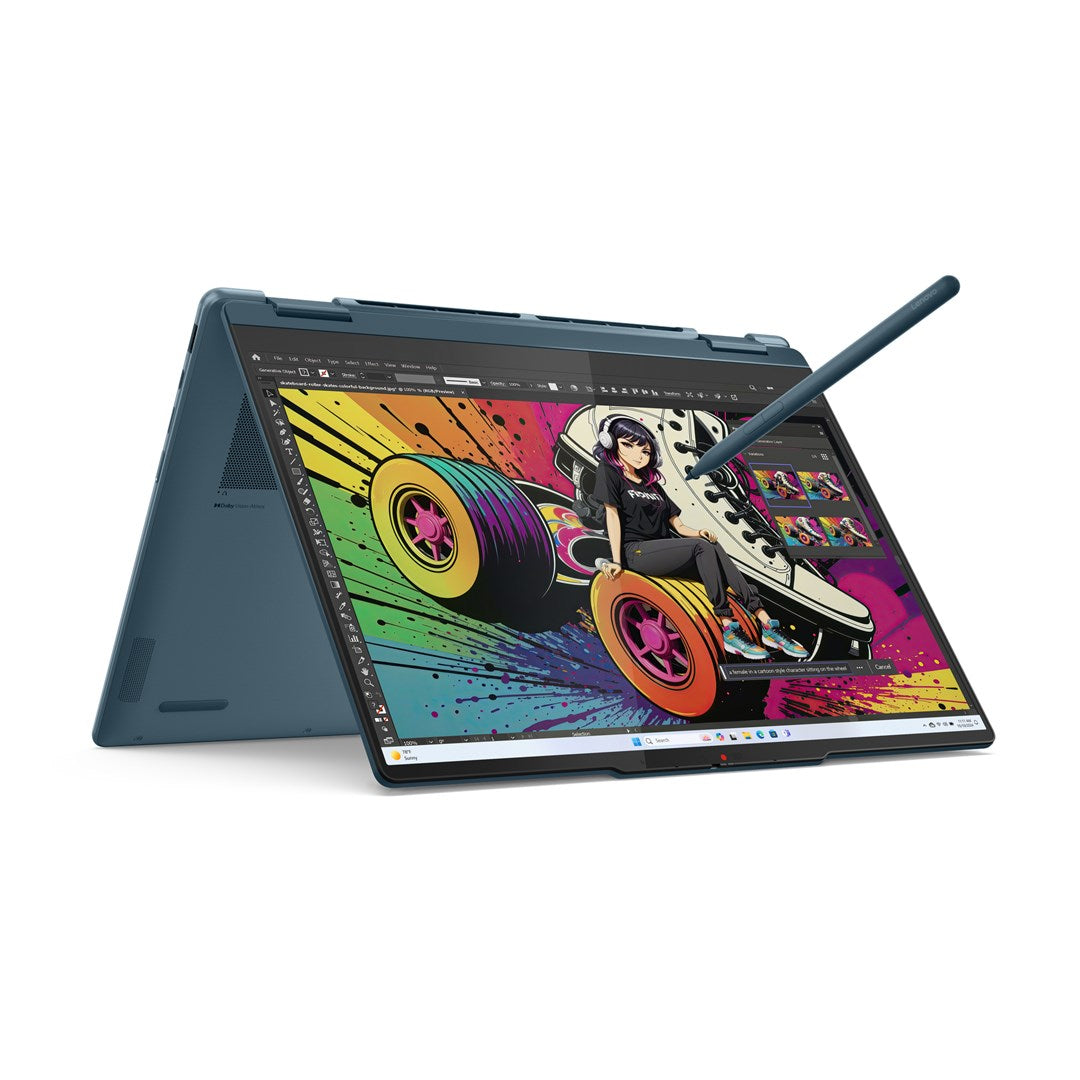 Lenovo Yoga 7 2-in-1 14AKP10 Ryzen AI 5 340 14" WUXGA OLED 400nits Glossy 60Hz 16GB LPDDR5x-7500 SSD512 Radeon 840M Graphics 70Wh Win11 Tidal Teal