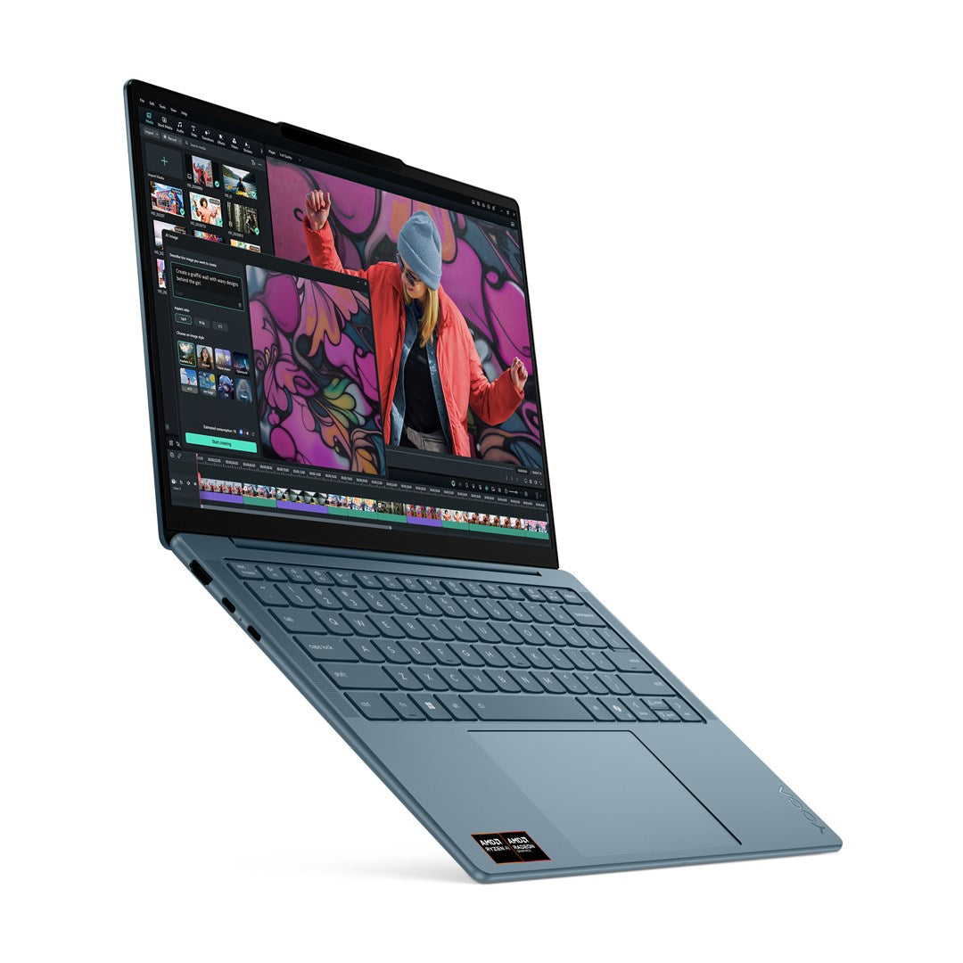Lenovo Yoga Slim 7 14AKP10 Ryzen AI 5 340 14" WUXGA OLED 400nits Glossy 60Hz 16GB LPDDR5x SSD512 Radeon 840M Graphics 70Wh Win11 Tidal Teal