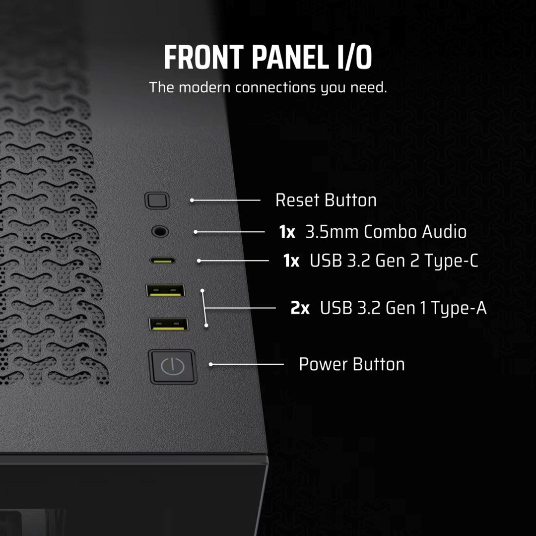 Obudowa Corsair 3500X LXR LINK Tempered Glass Mid-Tower, Black