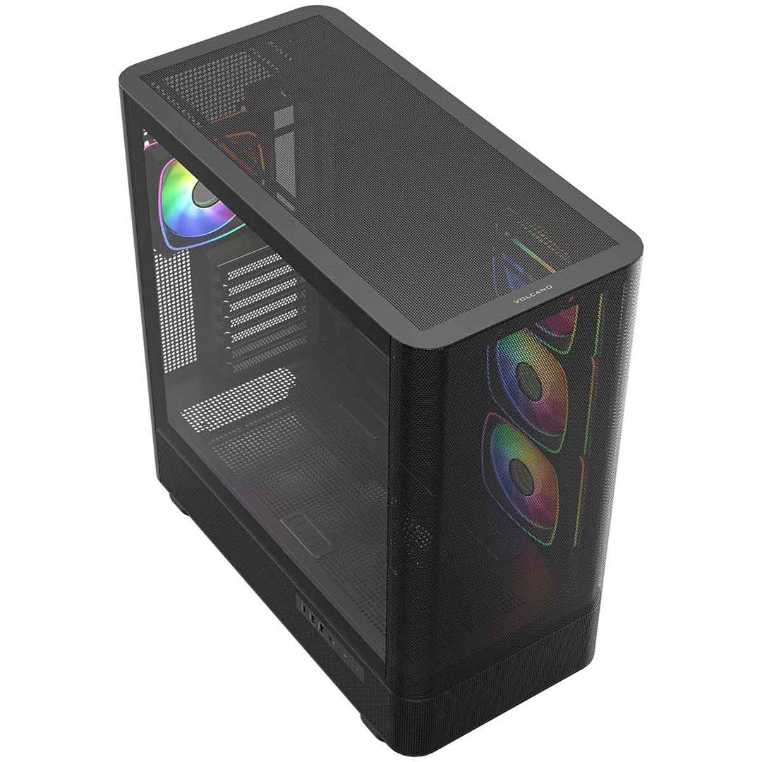 MODECOM OBUDOWA VOLCANO AQ 300 ARGB MIDI CZARNA