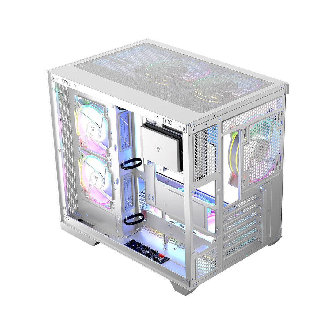 MODECOM OBUDOWA VOLCNO PANORAMA APEX ARGB 7F MIDI WHITE