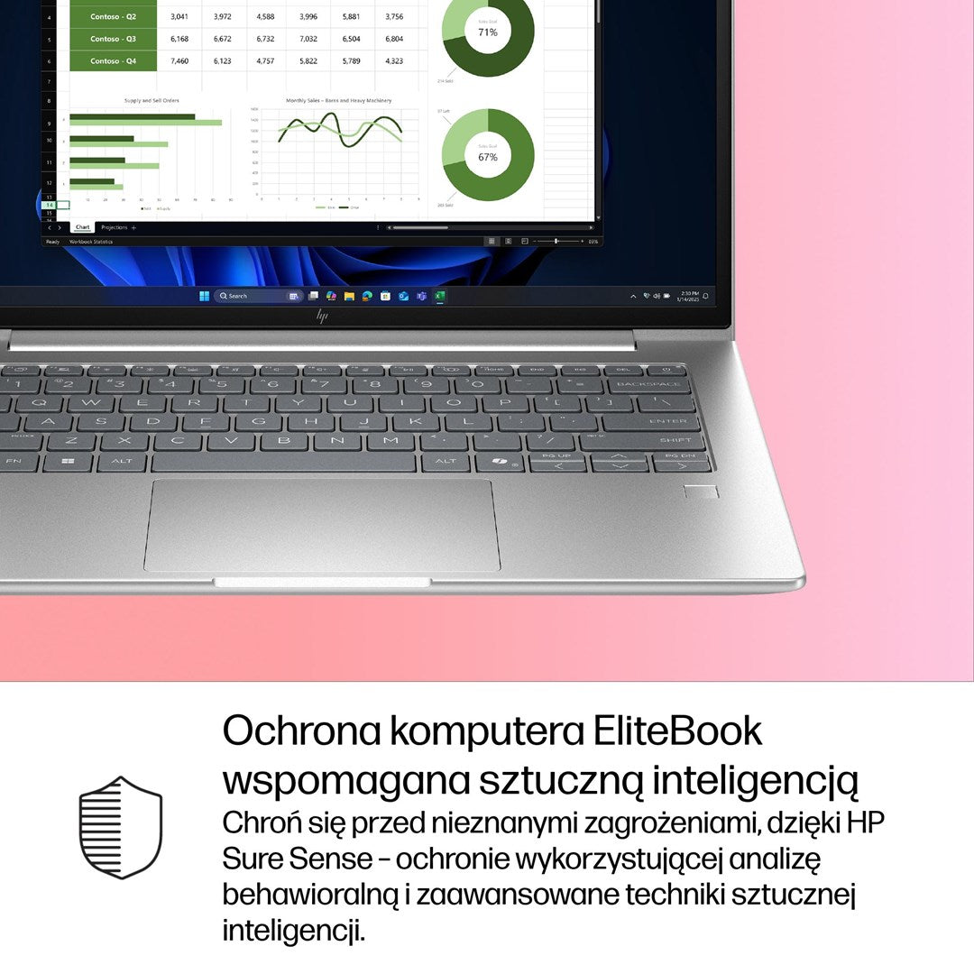 HP EliteBook 6 G1i Ultra 5 225U 14.0"WUXGA IPS 400nits Eye Ease AG 24GB DDR5 5600 SSD512 Arc Cam 5Mpx 56Wh W11Pro Pike silver aluminium 3Y OnSite