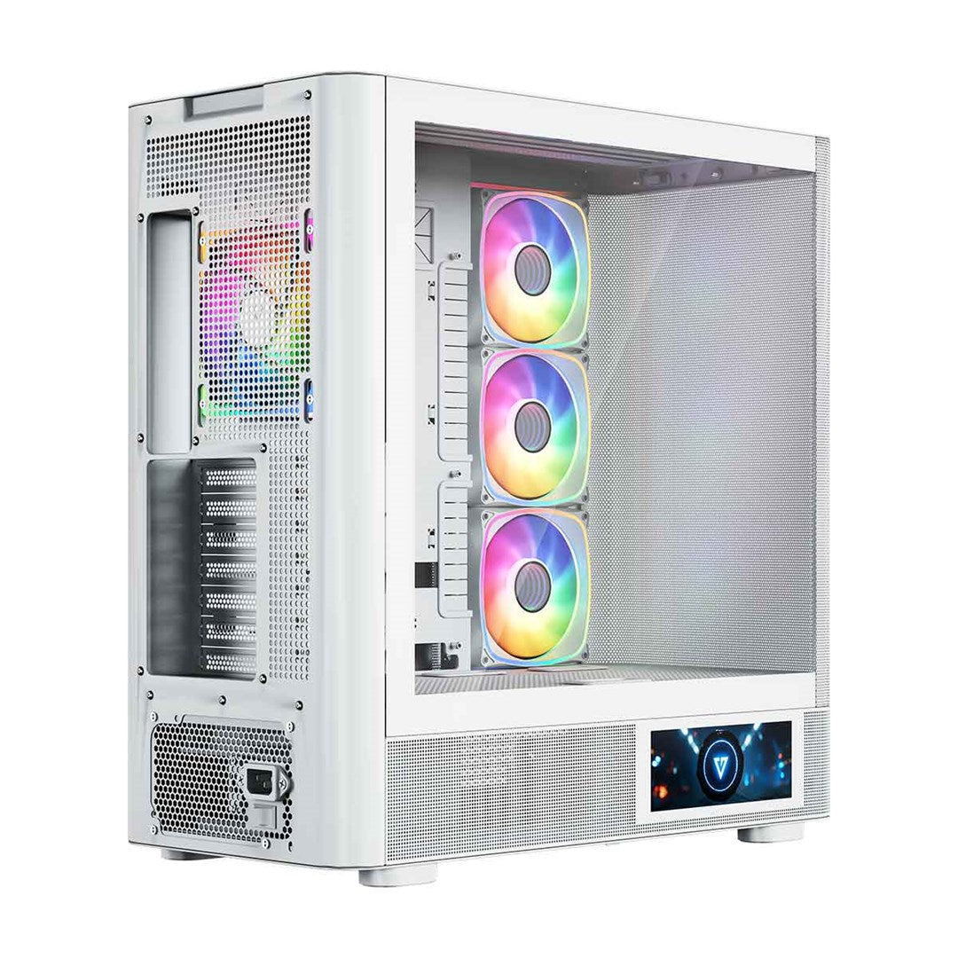 MODECOM OBUDOWA VOLCANO AQ 400 ARGB MIDI BIAŁA