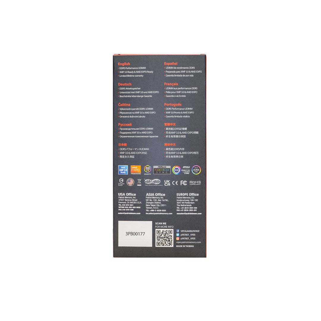 Patriot Viper Venom AMD DDR5 8GB 6000MHz CL36 EXPO