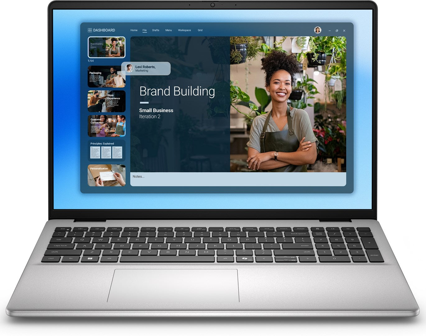 Dell 16 DC16251 Core 7 150U 16.0" 2K Touch 16GB DDR5 SSD1TB Intel UHD Graphics FgrPr WLAN+BT Backlit Kb 4 Cell W11Pro ProSupport