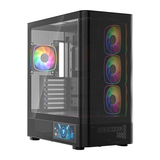 MODECOM OBUDOWA VOLCANO AQ 400 ARGB MIDI CZARNA