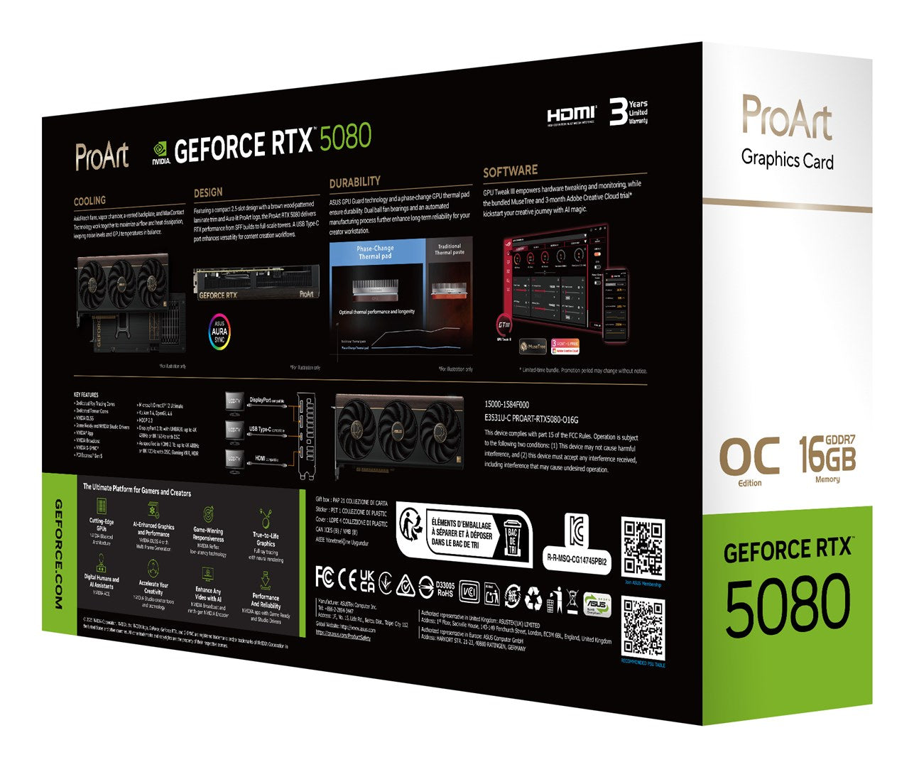 Karta graficzna ASUS PROART RTX 5080 16GB OC