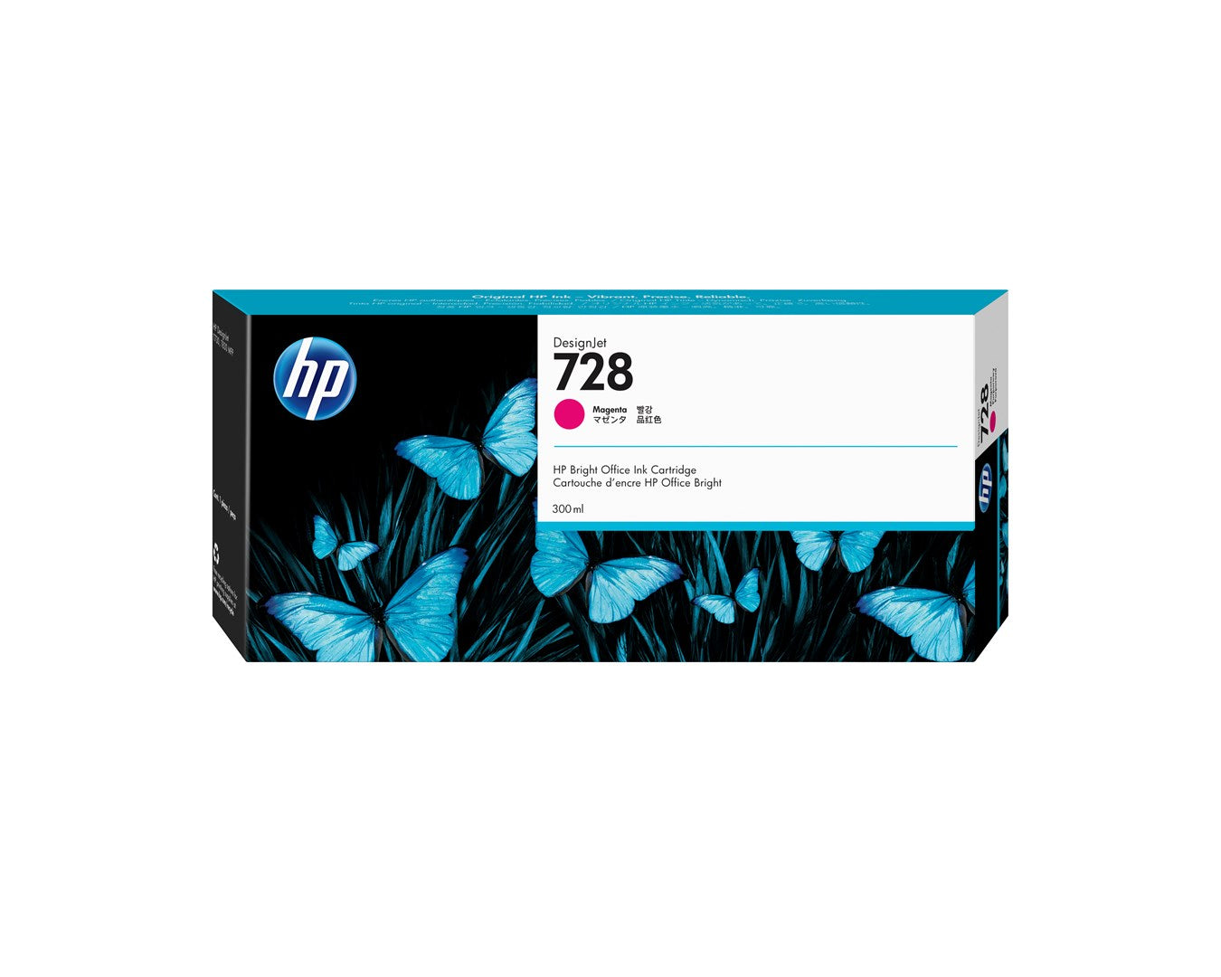 HP Wkład z atramentem purpurowym DesignJet 728 o pojemności 300 ml