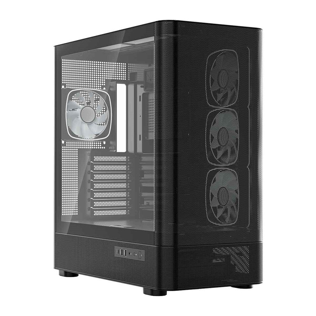 MODECOM OBUDOWA VOLCANO AQ 300 ARGB MIDI CZARNA