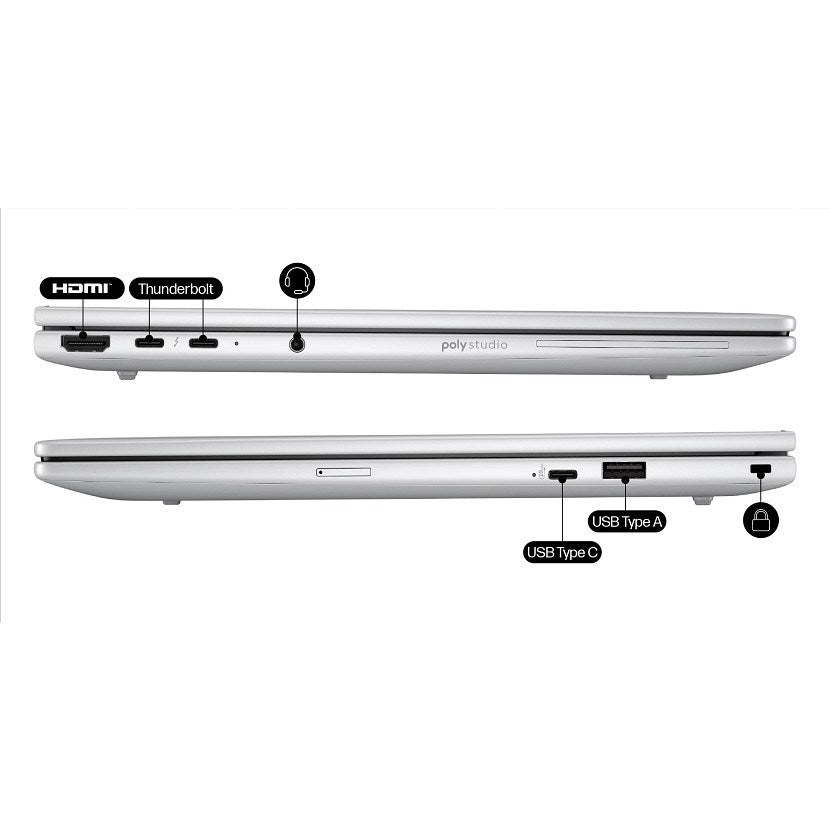 HP EliteBook 8 G1i Ultra 5 225U 14.0"WUXGA IPS 400nits Eye Ease AG 24GB DDR5 5600 SSD512 Arc Cam 5Mpx 62Wh W11Pro Pike silver aluminium 3Y OnSite