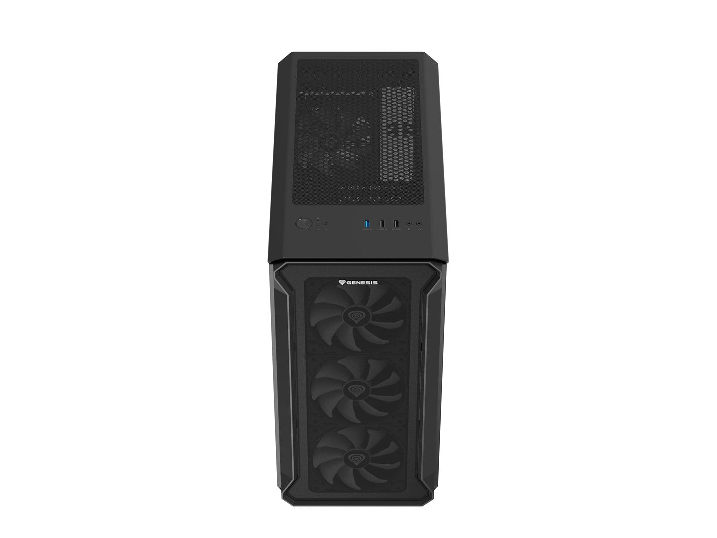 Obudowa NATEC Genesis Irid 503 ARGB NPC-1559 (Micro ATX. Mini ITX; kolor czarny)