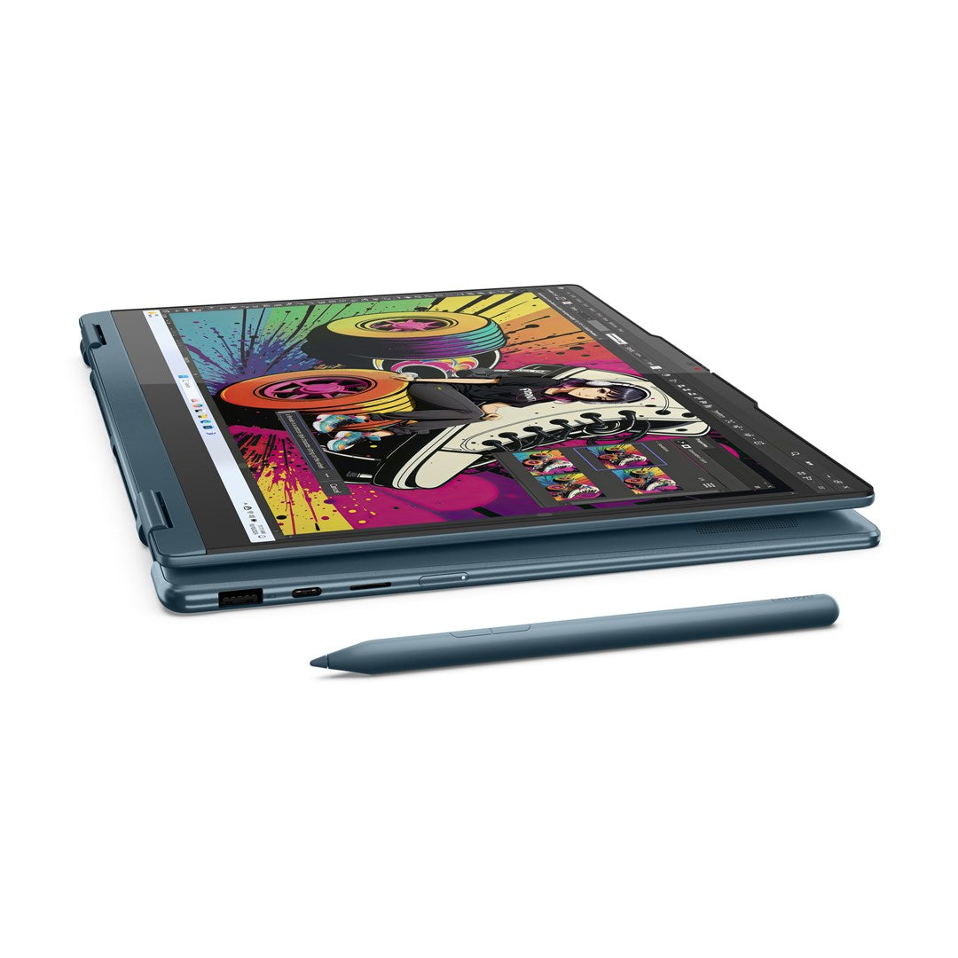 Lenovo Yoga 7 2-in-1 14AKP10 Ryzen AI 5 340 14.0"WUXGA Touch OLED 400nits Glossy 60Hz 16GB LPDDR5-6400 SSD512 Radeon 840M Graphics Cam 5.0MP 70Wh Win11 Tidal Teal