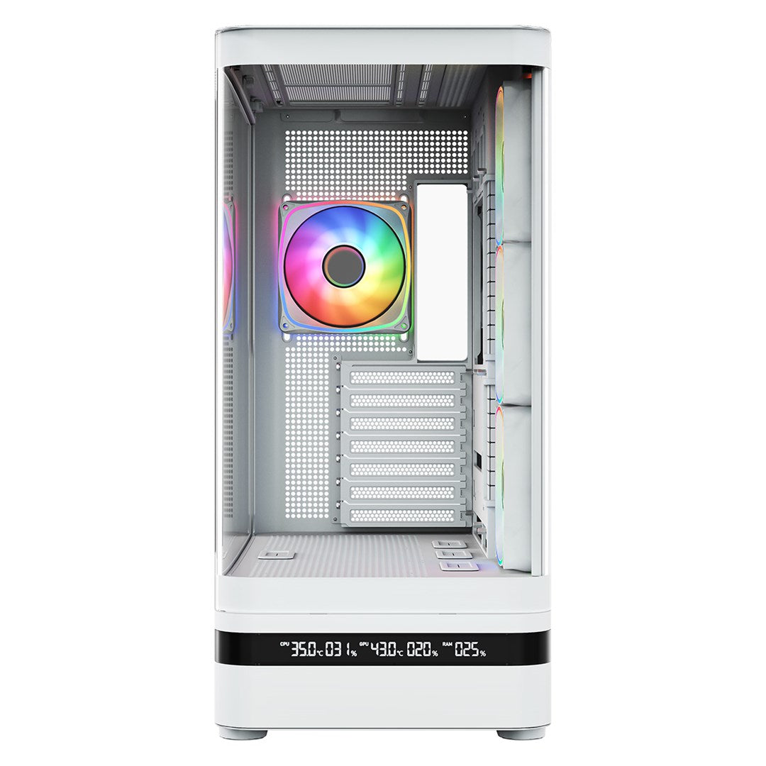 MODECOM OBUDOWA VOLCANO AQ 200 ARGB MIDI BIAŁA
