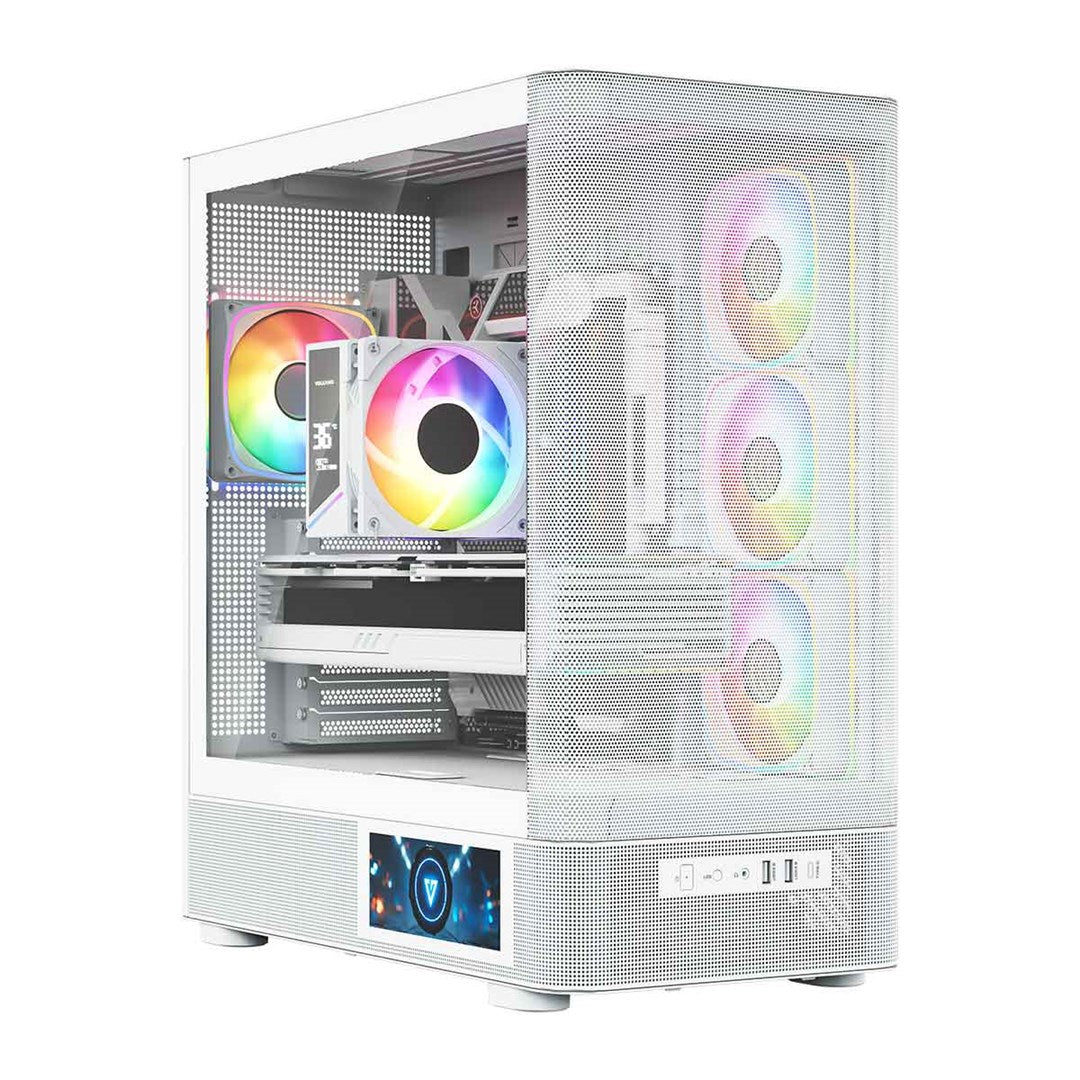 MODECOM OBUDOWA VOLCANO AQ 400 ARGB MIDI BIAŁA