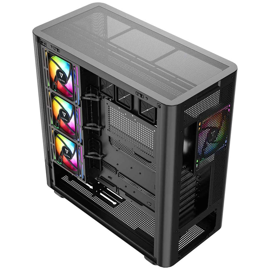 MODECOM OBUDOWA VOLCANO AQ 500 ARGB MIDI CZARNA
