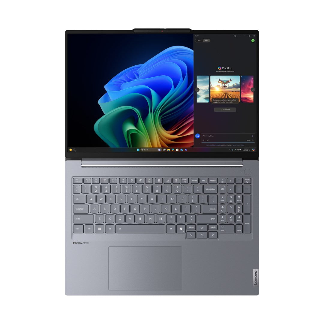 Lenovo ThinkBook 16 G7 QOY Snapdragon X Plus X1P-42-100 16" WUXGA IPS 300nits AG 60Hz 32GB DDR5 SSD512 Qualcomm Adreno 84Wh W11Pro Luna Grey 3Y Onsite