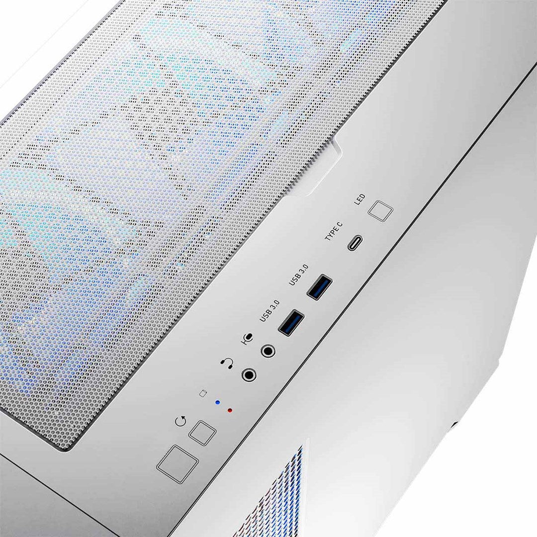 MODECOM OBUDOWA HORIZON ARGB FLOW MIDI USB TYPE -C BIAŁA